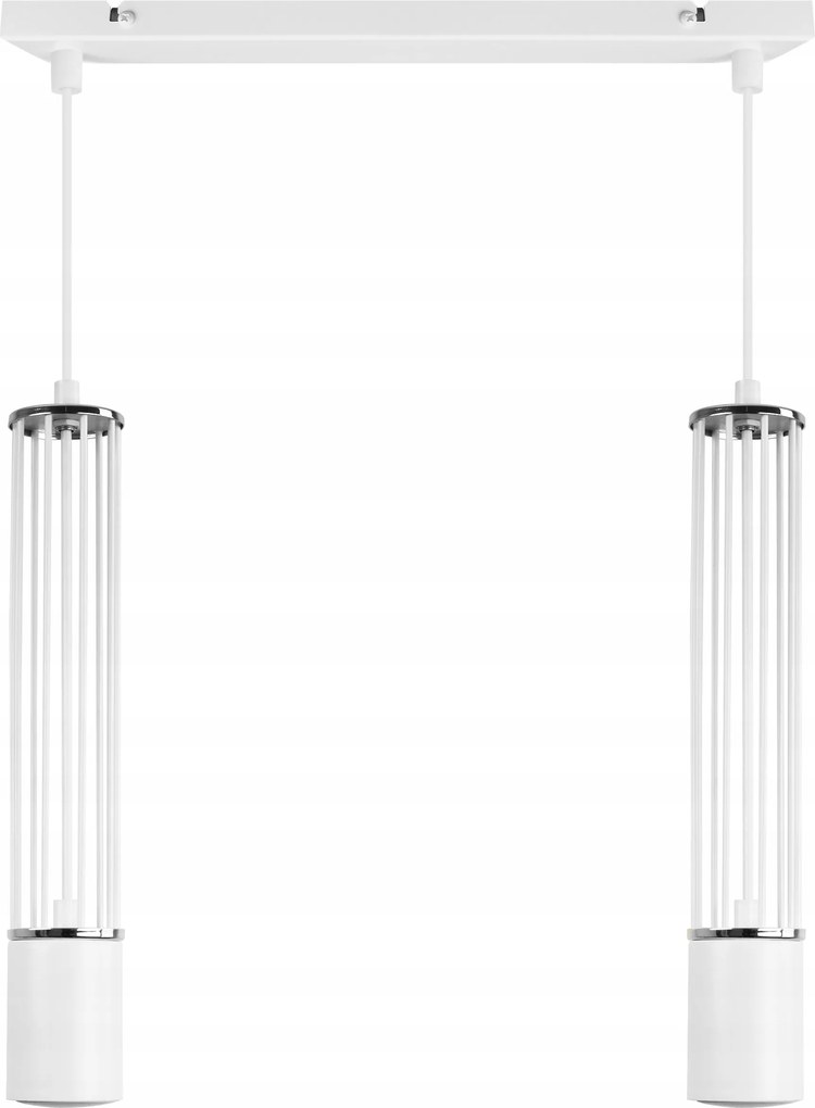 Led Mennyezeti Lámpa Lógó Díszléc Loft Fehér Cső Króm Glamour Konyha