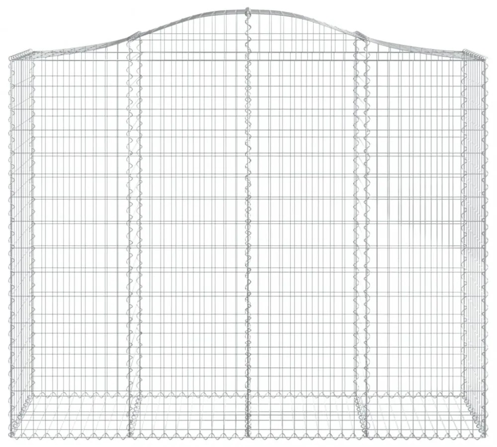 14 db íves horganyzott vas gabion kosár 200x50x160/180 cm