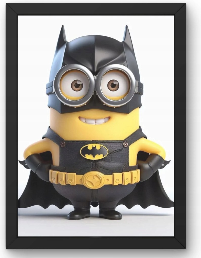 Poszter a gyerekszobába Minyon Batman jelmezben