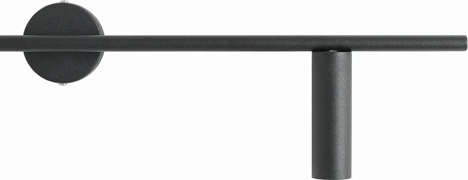 Fali lámpa, fali lámpa fém fekete elegáns ágy fölé Trevo P 1