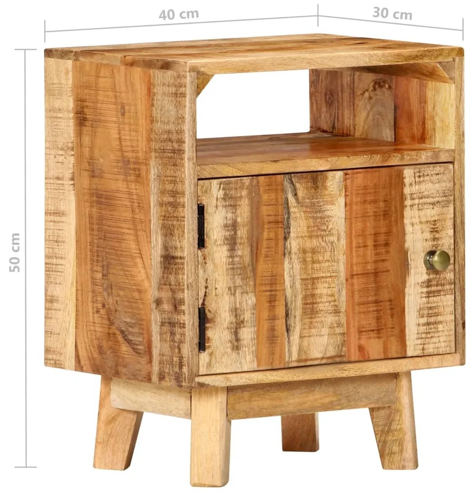 nyers mangófa éjjeliszekrény 40 x 30 x 50 cm