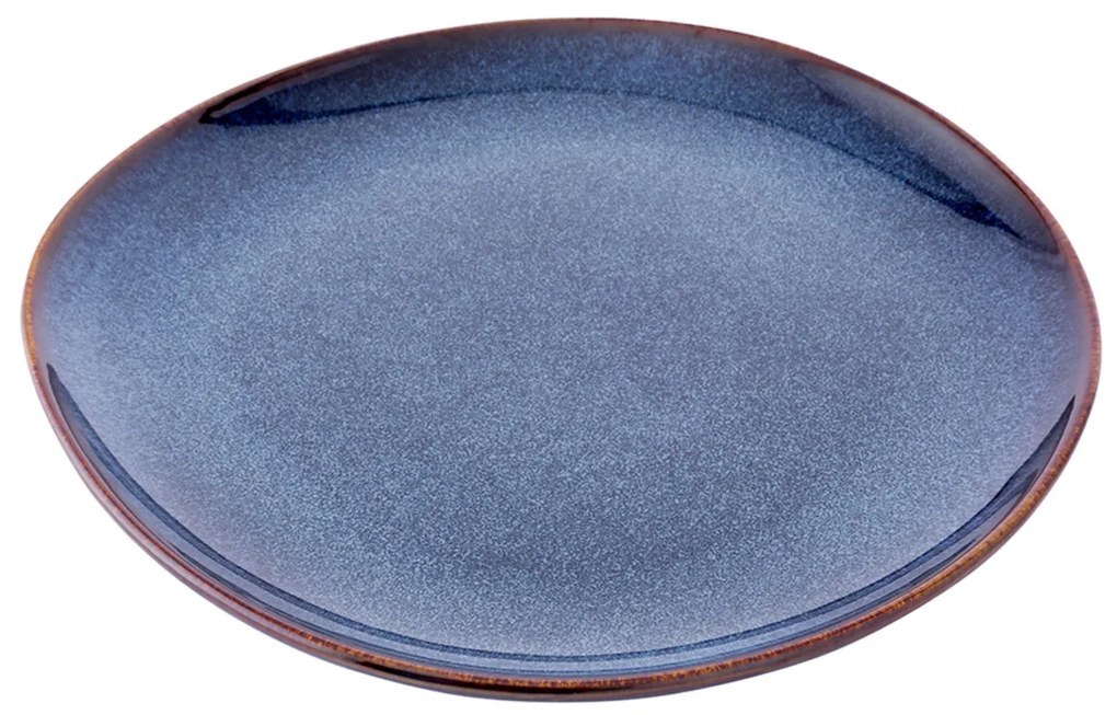 Altom Kerámia sekély tányér Reactive Navy Blue25,5 cm