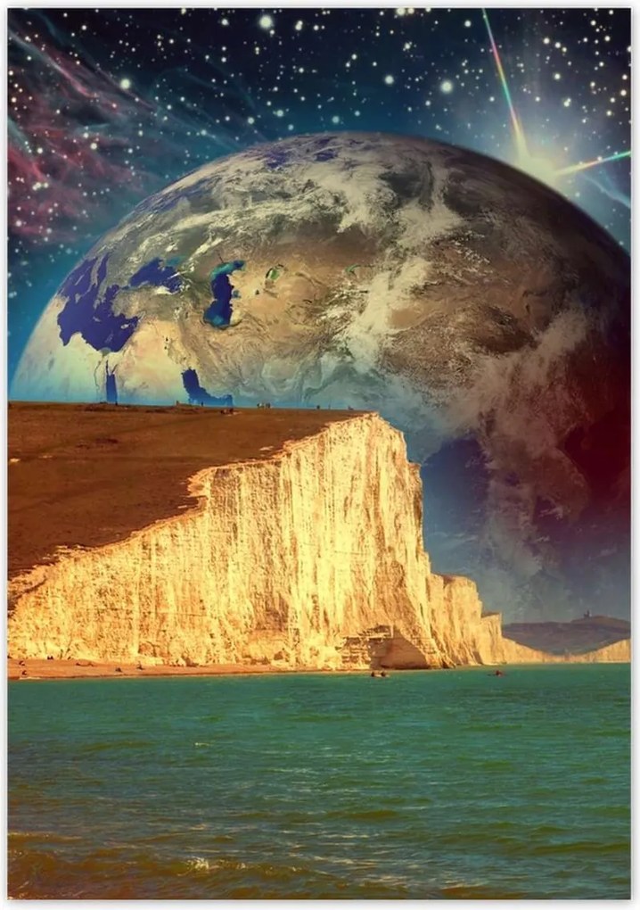 Poszterek 70x100 Bolygó a szikla mögött