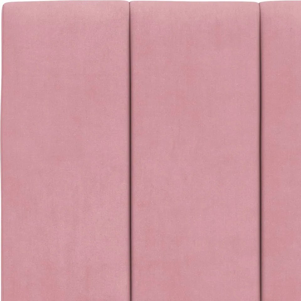 rózsaszín bársony fejtámla párna Hanko 180 cm