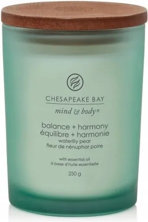 Közepes gyertya Balance &amp; Harmony (Waterlily Pear) Chesapeake Bay Candle