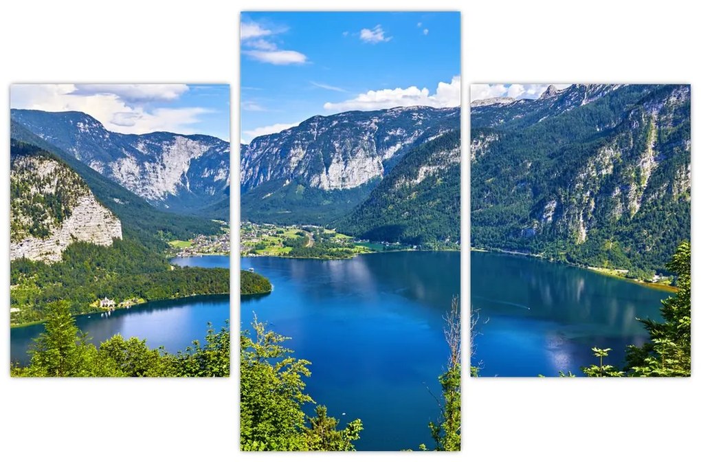 Kép - Hallstatt tó, Hallstatt, Austria (90x60 cm)