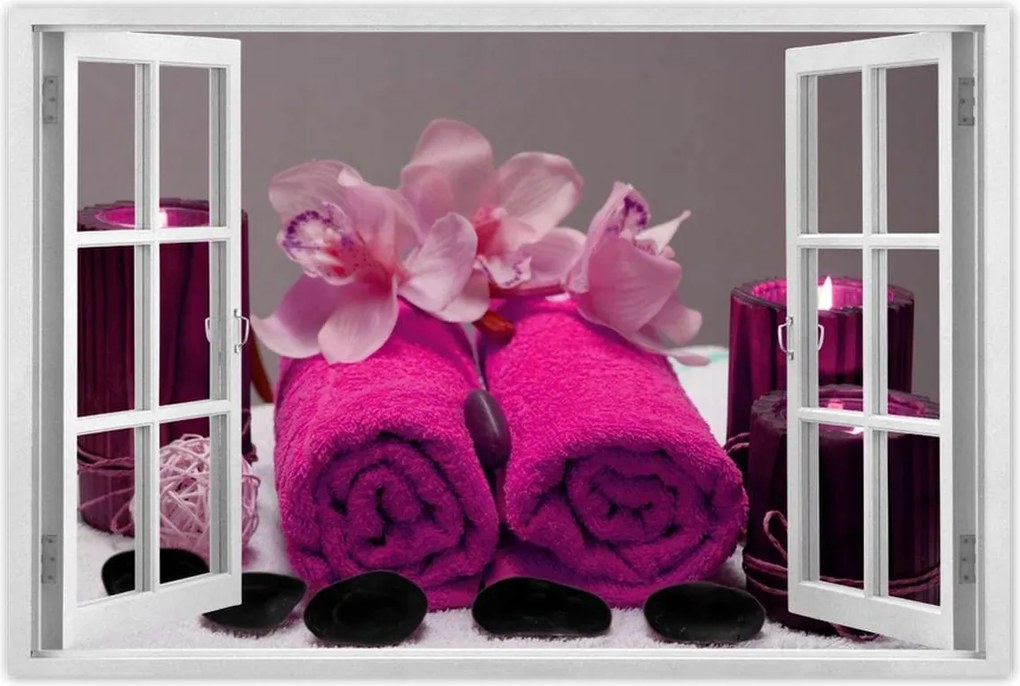 Poszterek 60x40 Őrült törölköző Fukszia