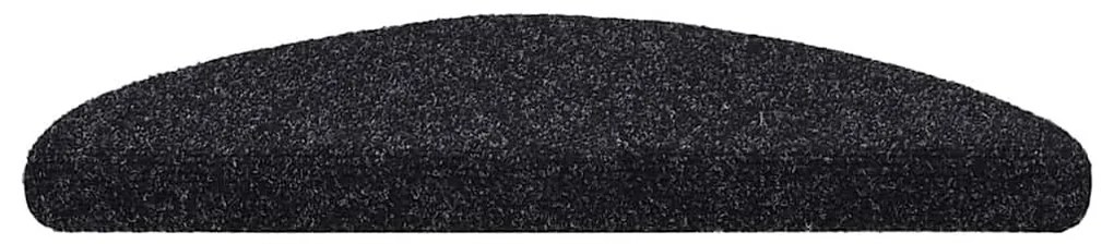 30 db fekete öntapadó lépcsőszőnyeg 56 x 17 x 3 cm