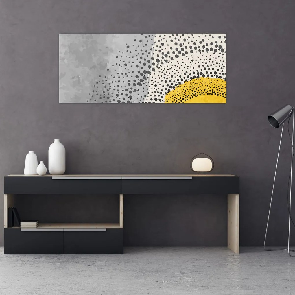 Kép - N⁰3 strand absztrakt festménye (120x50 cm)