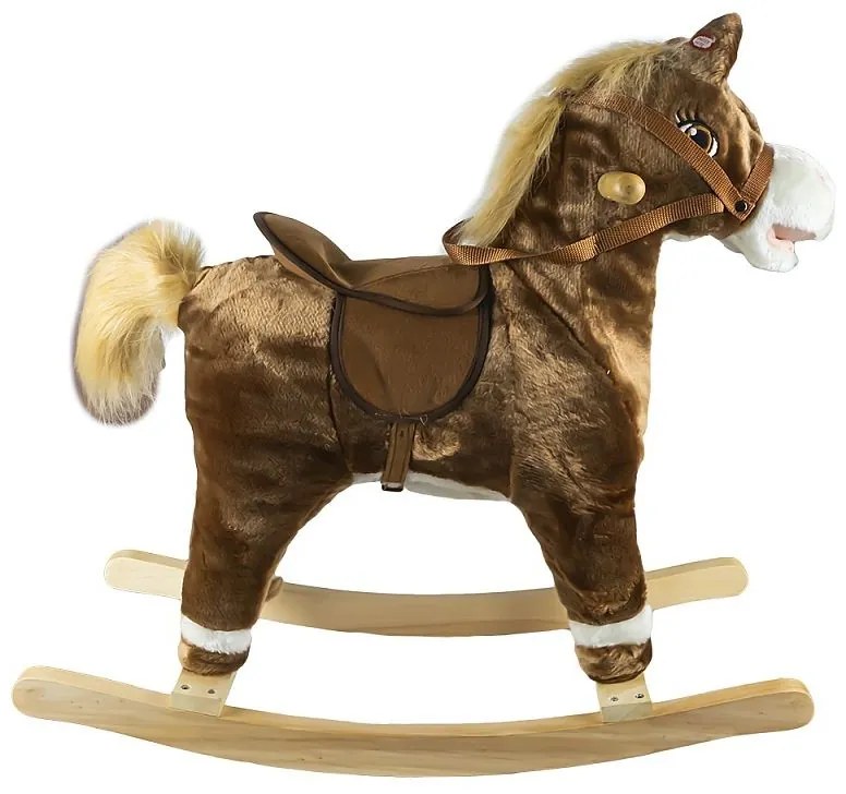 Hintaszék, lóvacska modell, hanghatások, fa szerkezet