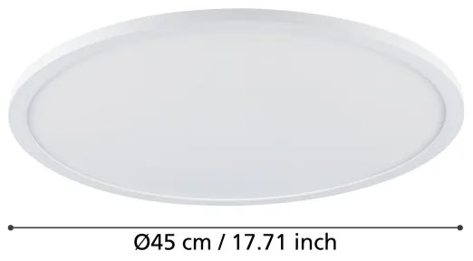 Eglo 900758-LED SARSINA-Z 33,5W/230V dimmelhető mennyezeti lámpa, 45 cm, fehér