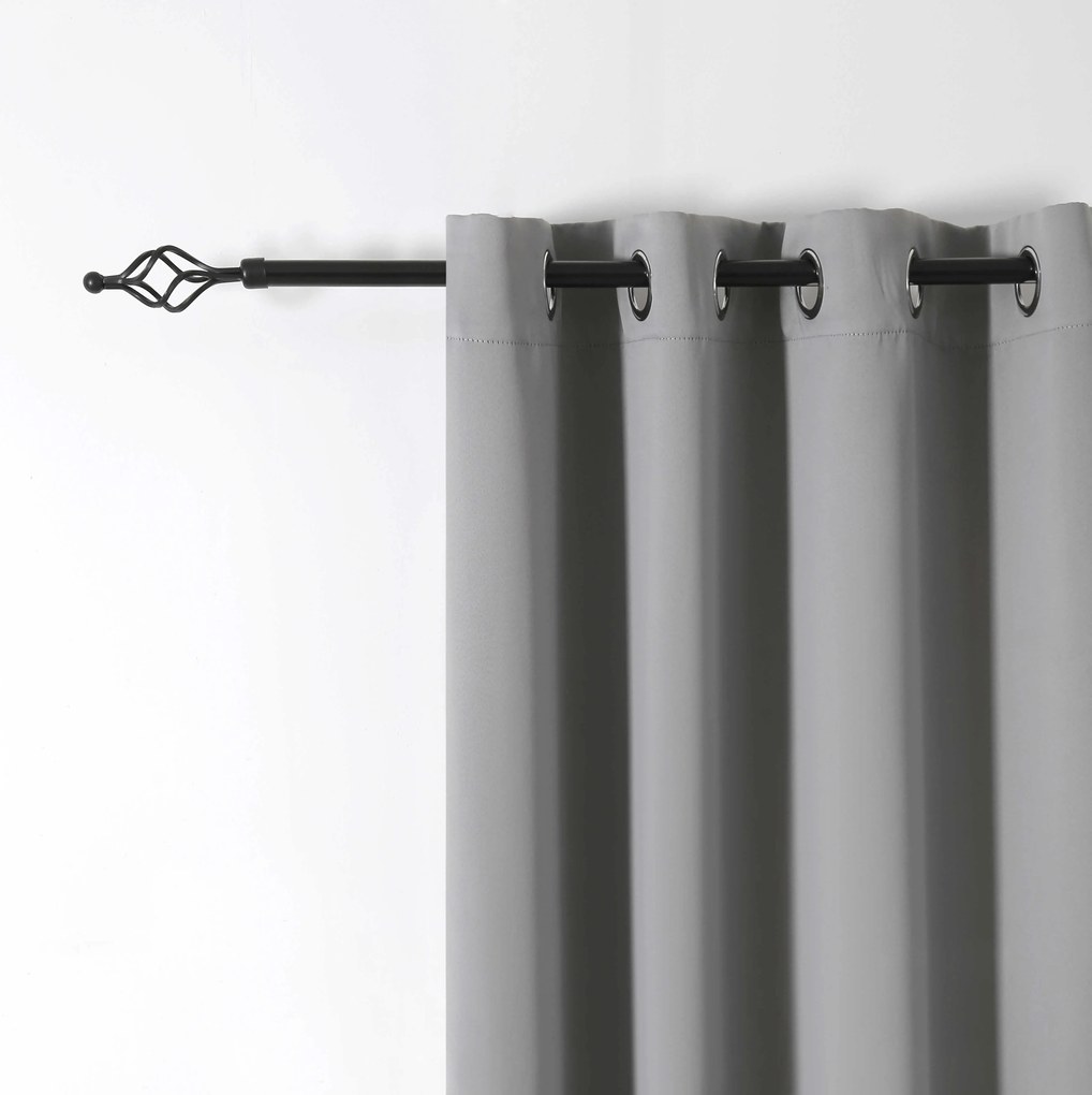 Függöny OXFORD LIGHT 140x250 cm, világosszürke Felfüggesztés: Hullámos sínszalag