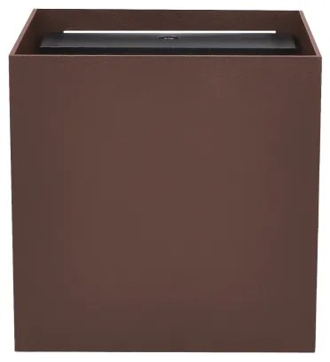 Brilagi - CUBE LED kültéri fali lámpatest, 6W, 230V, barna, IP54