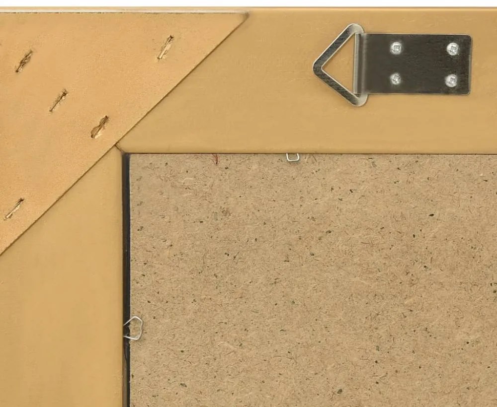 Aranyszínű barokk stílusú fali tükör 60 x 60 cm