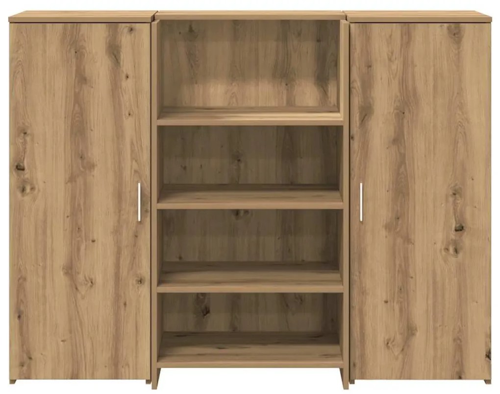 recepciós pult kézműves tölgy 135x50x103,5 cm szerelt fa