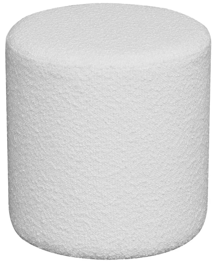 Fehér buklé puff Ejby – House Nordic