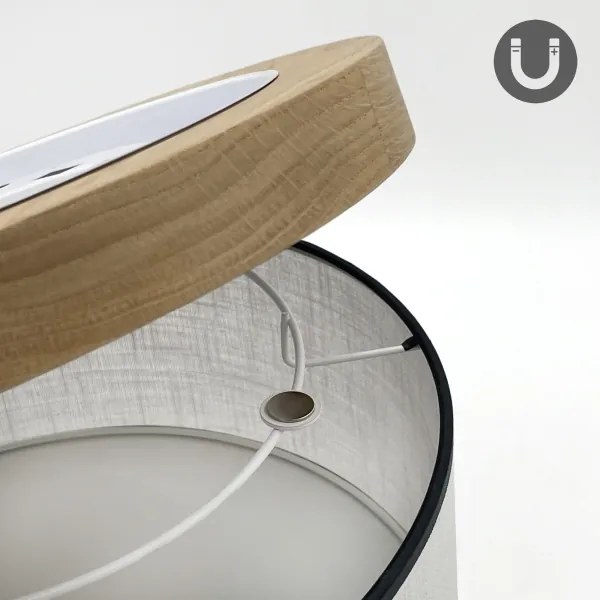 Brilagi - LED Mennyezeti lámpa BELLADONNA 1xE27/15W/230V átm. 30 cm fehér/tölgy