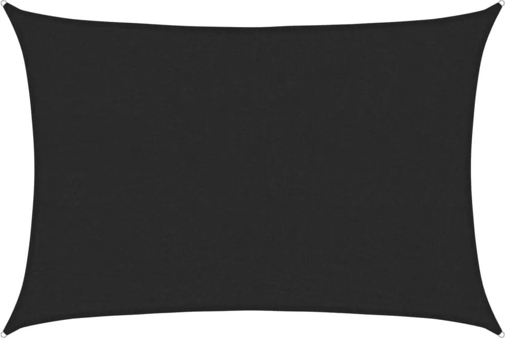 vidaXL fekete HDPE napvitorla 160 g/m² 2,5 x 4 m