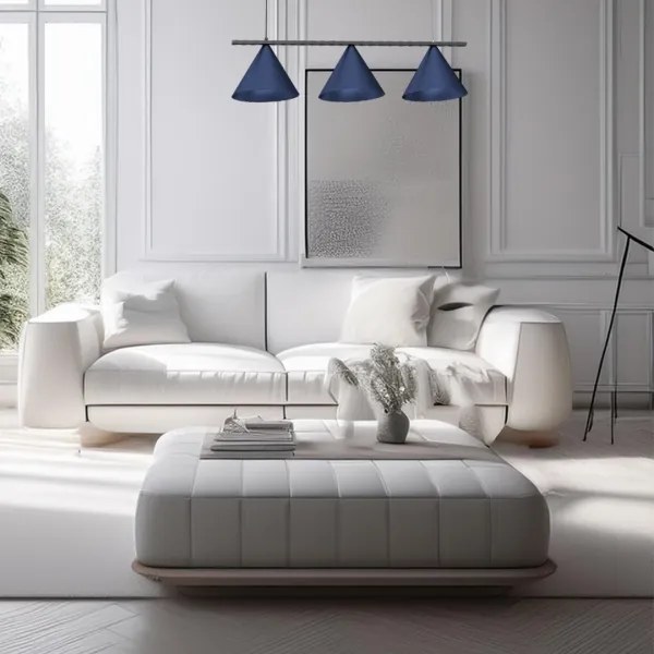 Kábelcsillár CAPITAL 3xGX53/15W/230V kék