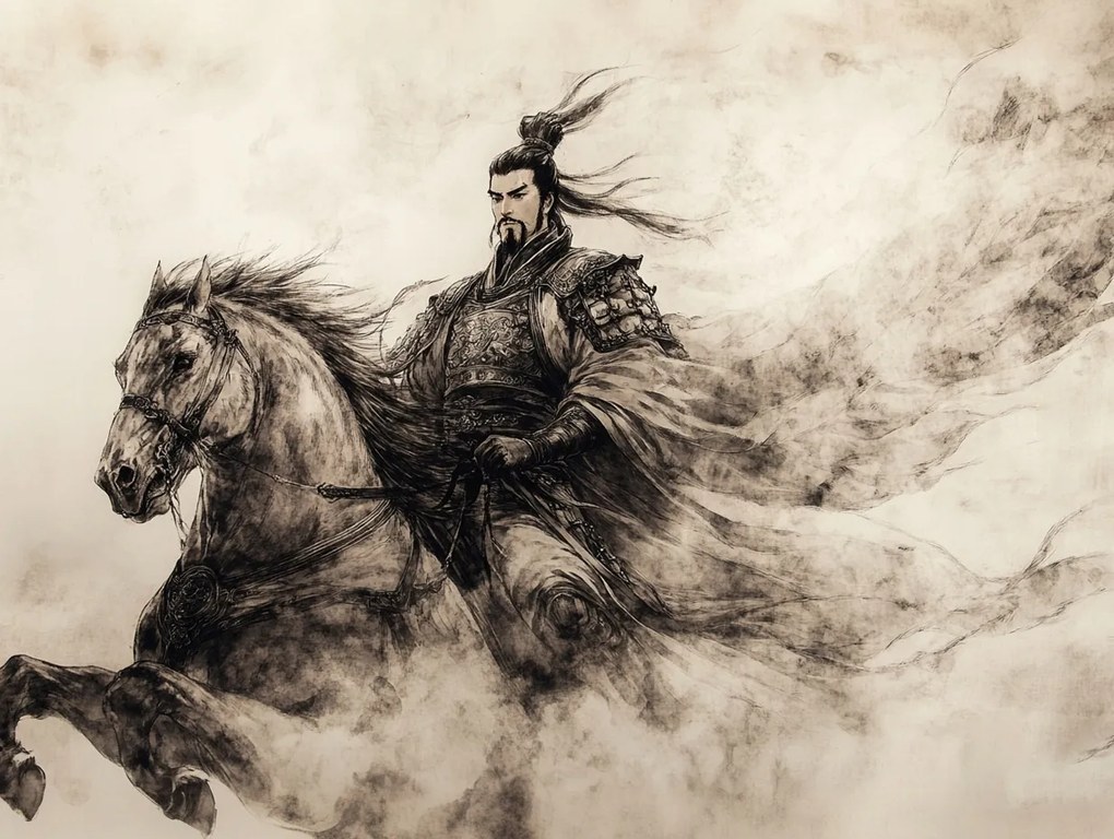 Vászonkép Canvas Japán Ázsia Harcos Szamuráj Hős Ló 100x75