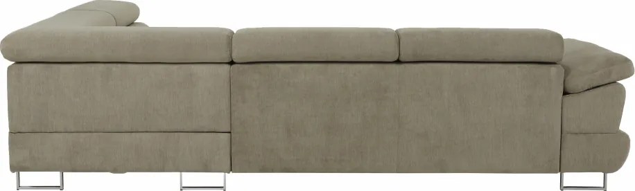 Ülőgarnitúra, világosbarna melír, szövet, jobbos, BUTON P