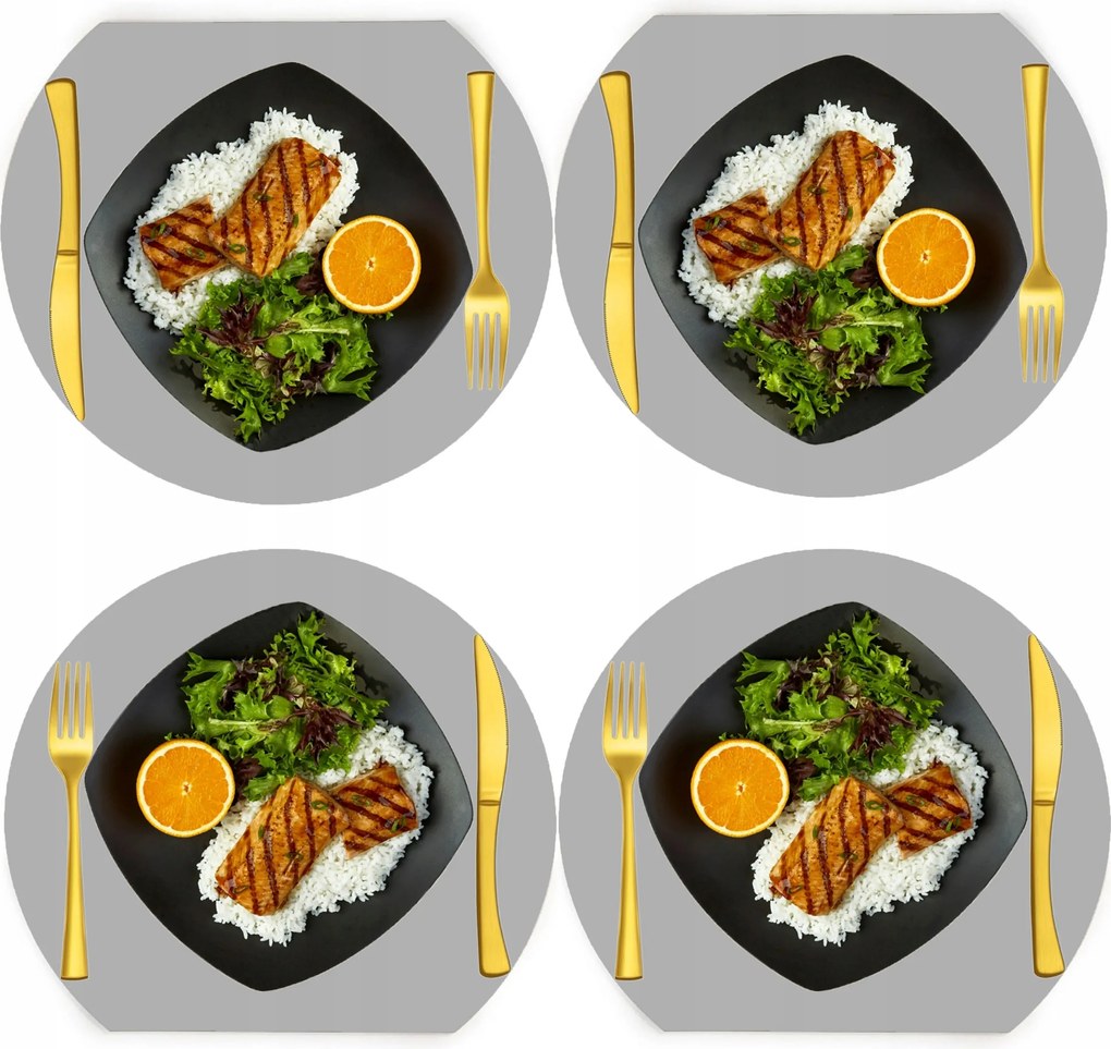 Alátétek Étkezőasztal szőnyeg Szett 4X Mosható Skandináv stílus