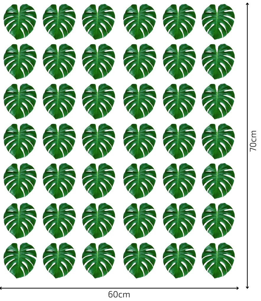 PIPPER. Textil falmatrica "Monstera levelek 3"