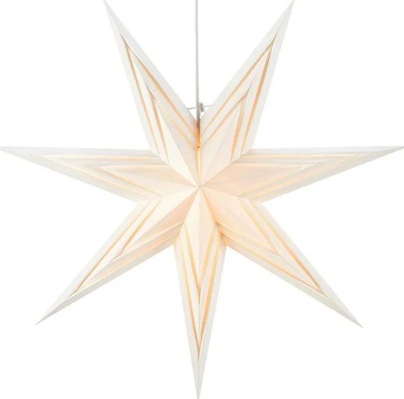 Fehér függő fénydekoráció karácsonyi mintával ø 70 cm Sombra – Markslöjd