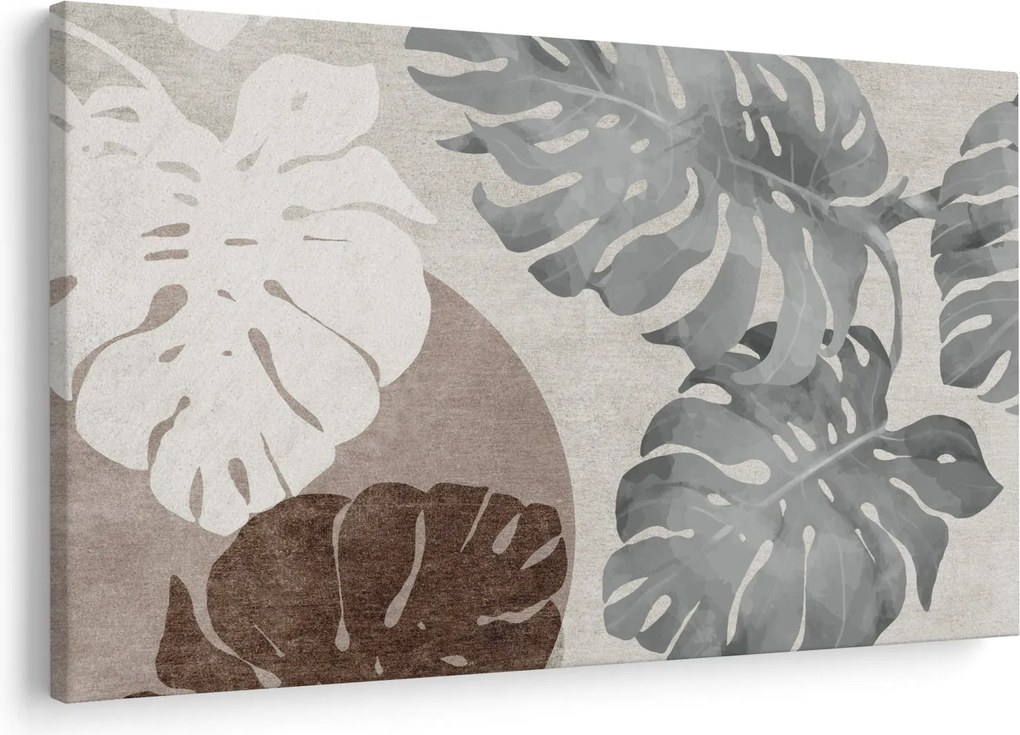 Kép - Design levelekkel (90x60 cm)