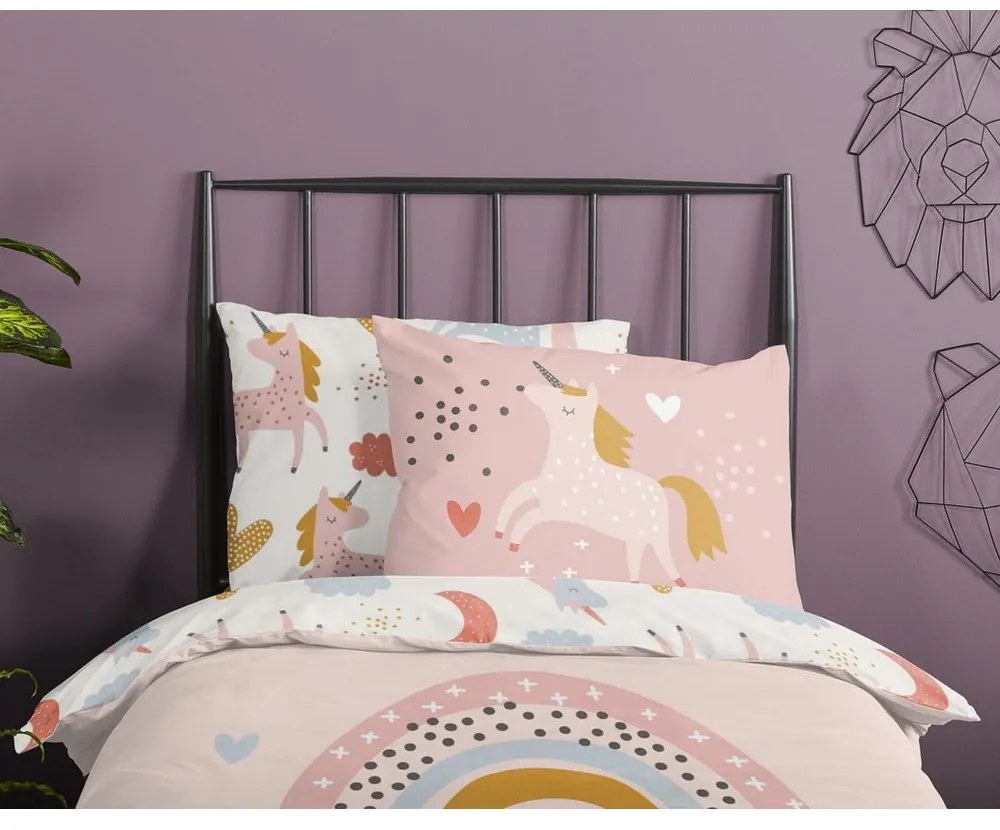 Unicorn gyerek pamut ágyneműhuzat, 140 x 220 cm - Good Morning