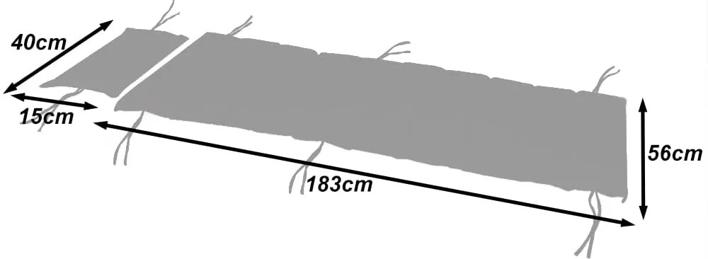 Detex® Vlnka napozó párna - kék