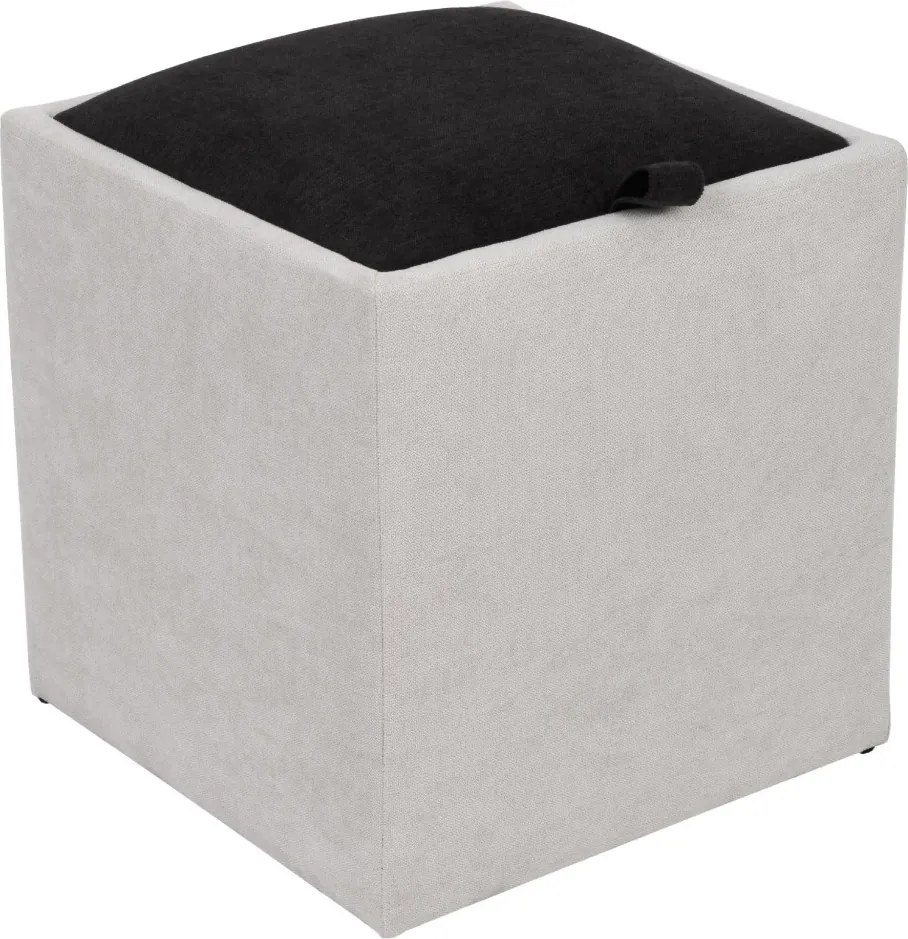 Box puff - K08/K06 szövet - krém/fekete R
