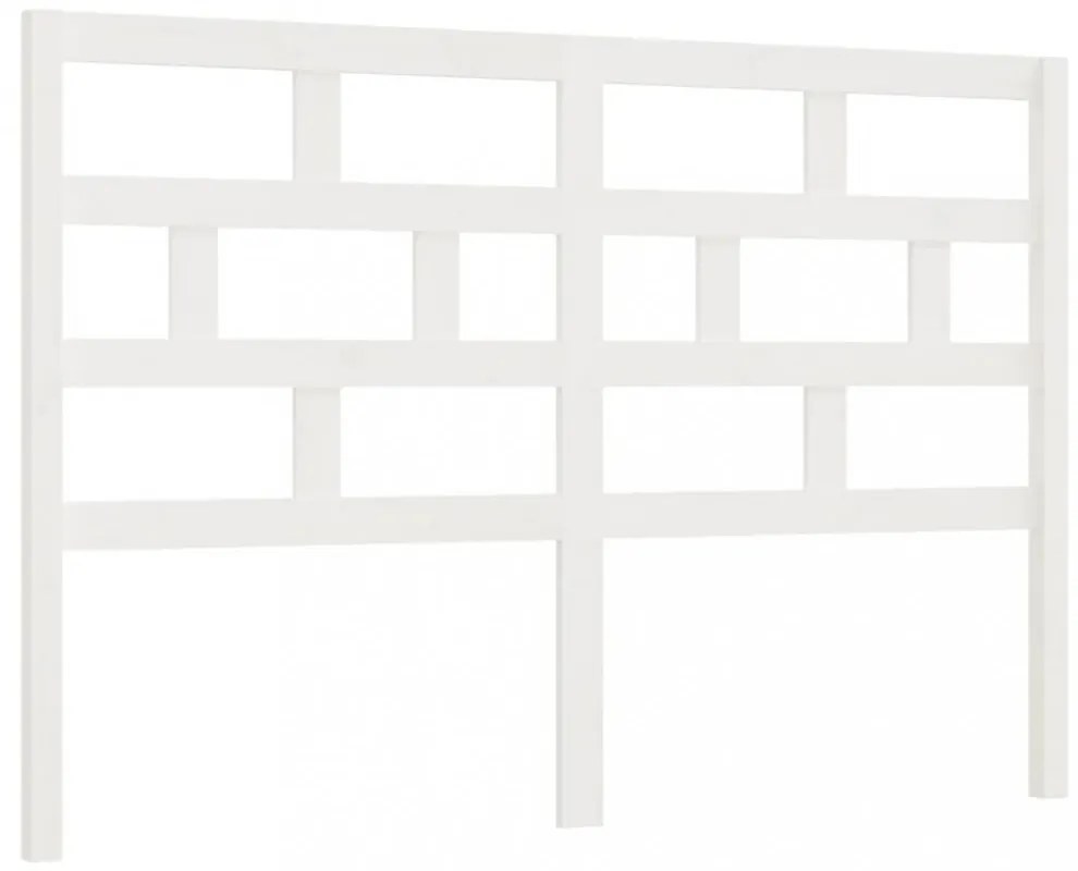 fehér tömör fenyőfa ágyfejtámla 166 x 4 x 100 cm