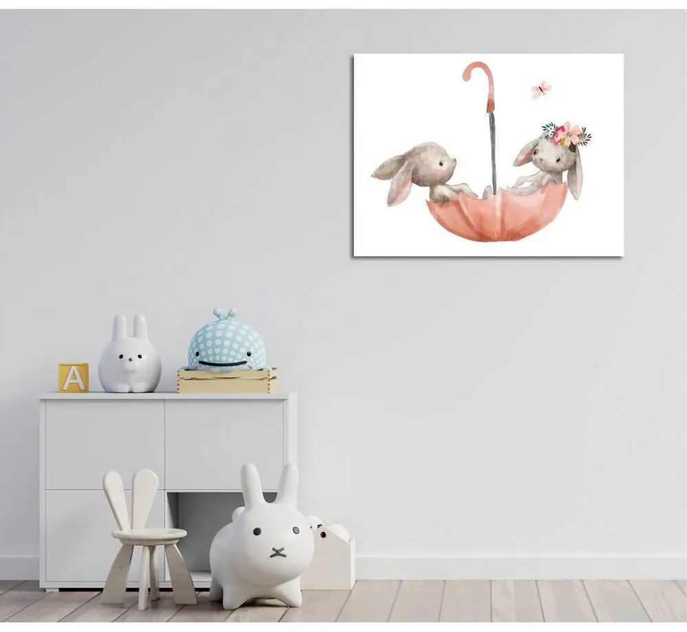 Gyerekszoba kép 40x30 cm Bunnies – Wallity