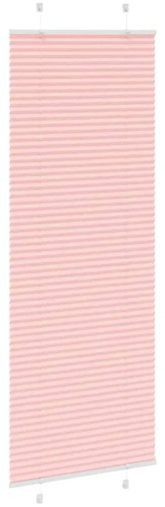pliszírozott redőny rózsaszín 75x200 cm szövetszélesség 74,4 cm