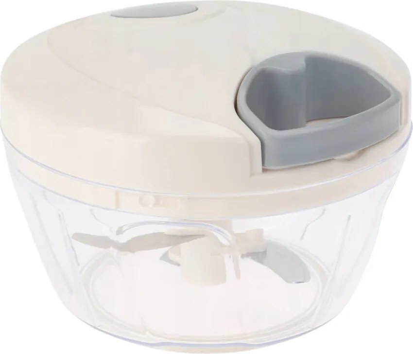 Kézi Zöldség- És Hagymaaprító, Daráló, Vágó 13 x 9 cm Krémszínű