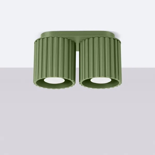 Sollux SL.1795 - AURA spotlámpa 2xGU10/10W/230V zöld