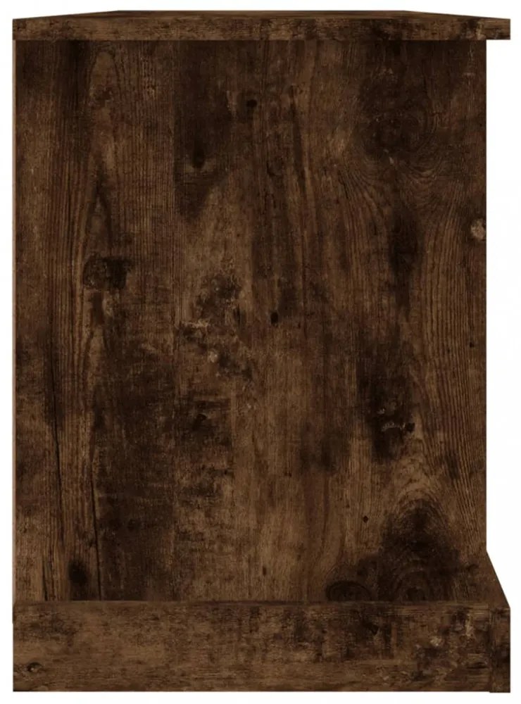 füstös tölgy színű szerelt fa TV-szekrény 99,5x35,5x48 cm