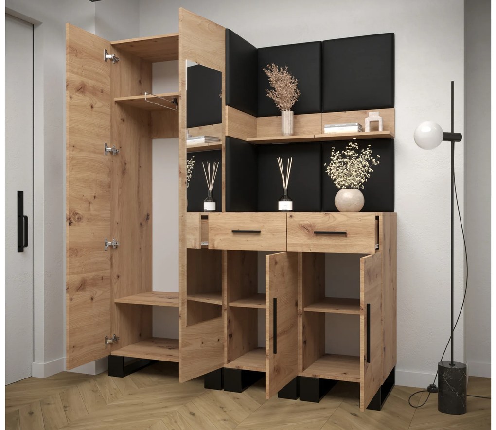 Előszobabútor Amanda 15 (artisan tölgy + fehér). 1085990