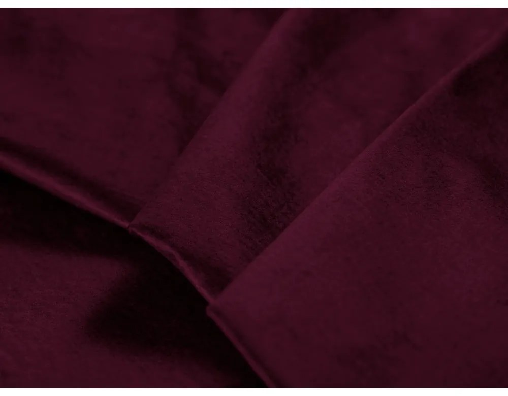 Luca sötétvörös kinyitható bársonykanapé - Milo Casa