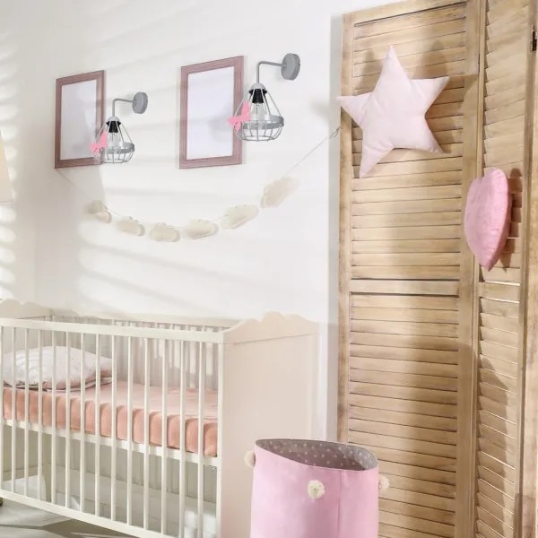 Gyerek fali lámpa  KAGO 1xE27/60W/230V szürke