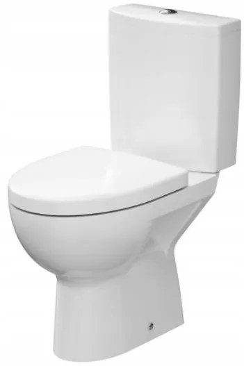 Cersanit Parva, kombi WC vízszintes lefolyóval, oldalsó vízbevezetéssel és öblítéssel 3 / 6L + doruplast antibakteriális ülőke lassú zárással, fehér,…