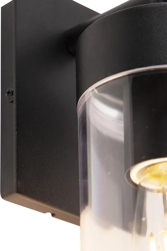 Okos modern kültéri fali lámpa fekete, wifivel ST64 - Rullo