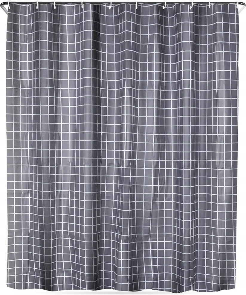 Fürdőszobai Zuhanyfüggöny Vízálló Macska Akasztókkal 180X180 CM