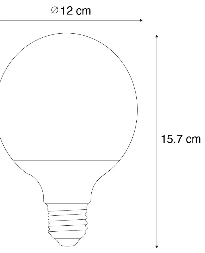 5 darabos Smart E27 LED izzó készlet G120 Matt RGBW 9W 806 lm 2700-6500K