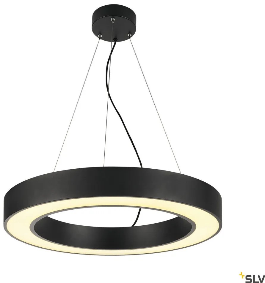 SLV 133840 MEDO Modern Led Függesztett Lámpa Fekete LED IP20