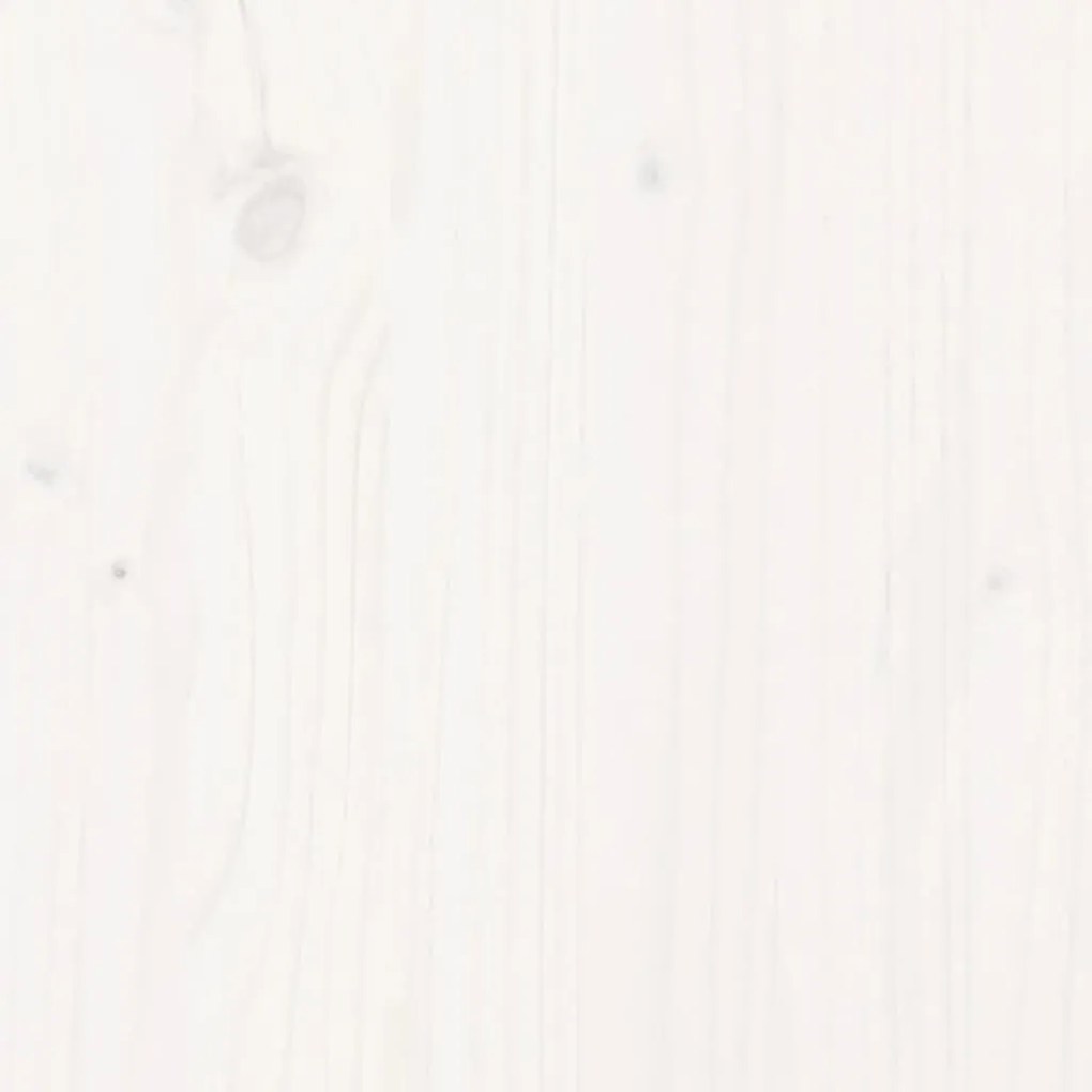 fehér tömör fenyőfa kerti virágtartó 110 x 40 x 49,5 cm