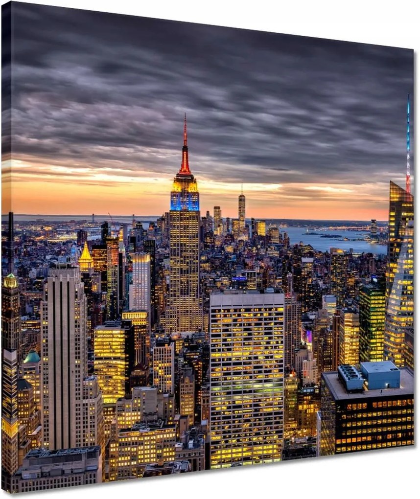 Vászonkép 40x40 New York felülnézet