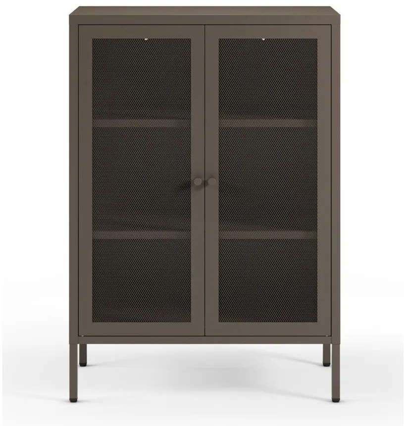 Szürke fém szekrény 70x100x40 cm Fayna – Marckeric