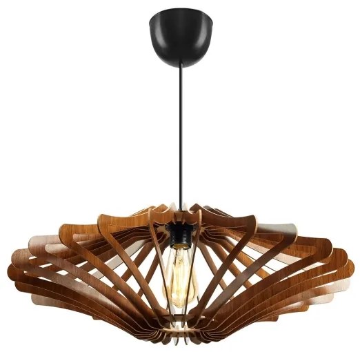 Függeszték 1xE27/60W/230V barna, átmérő 47 cm, kábellel
